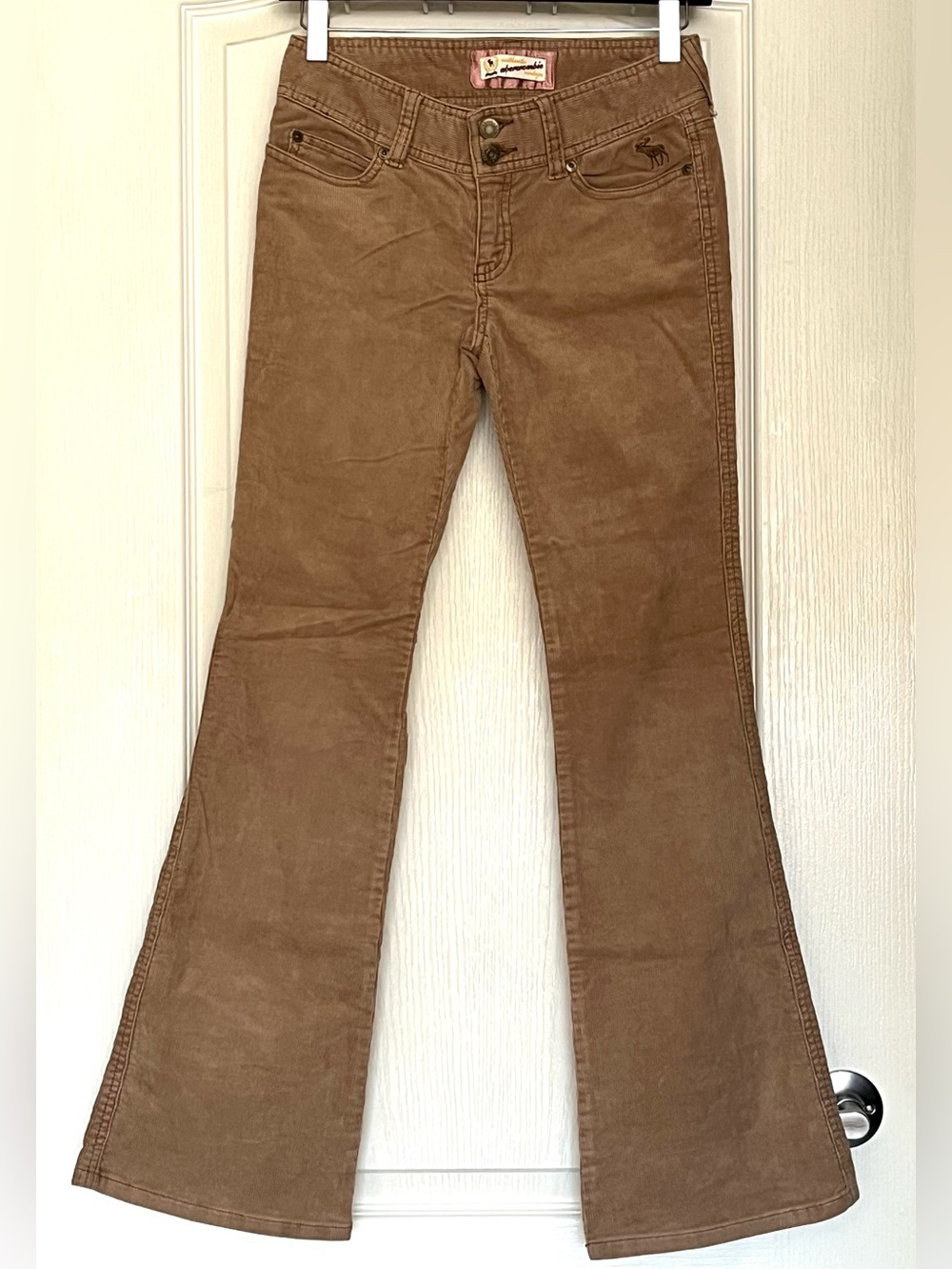 Abercrombie & Fitch Vintage Y2K Low Rise Flare Corduroy Pants 14” WAIST